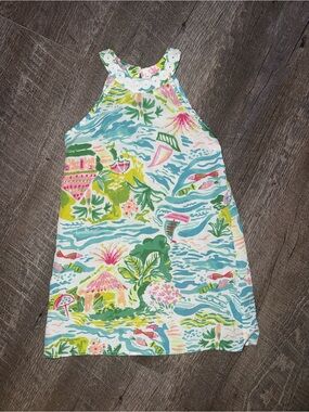 Cartwheel by Charlie Paige Tropical Print Halter Dress - Multicolor